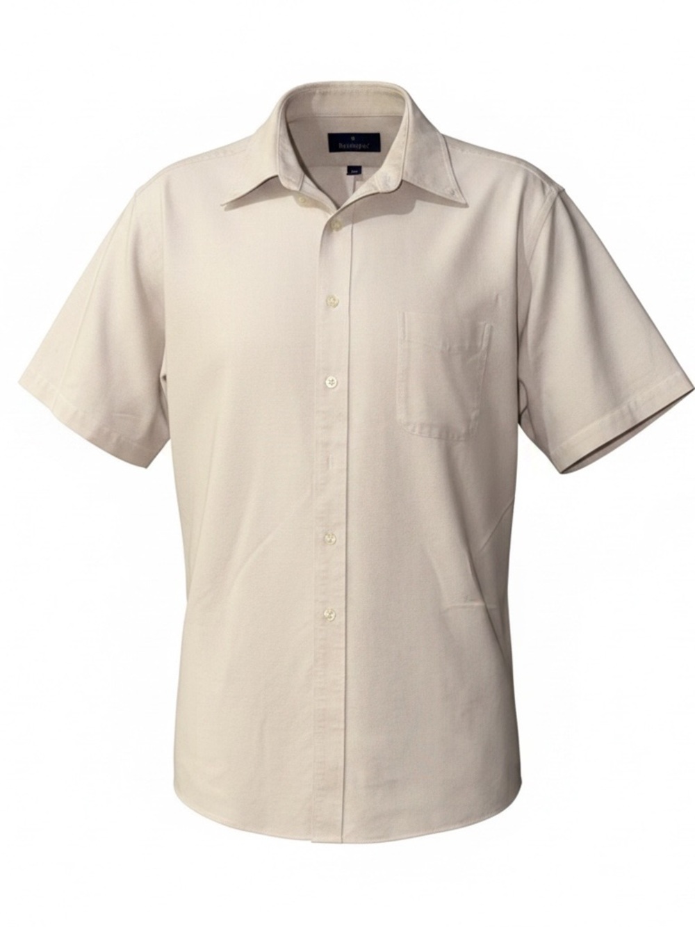 Bennington Short Sleeve Button-Down Shirt in Cream